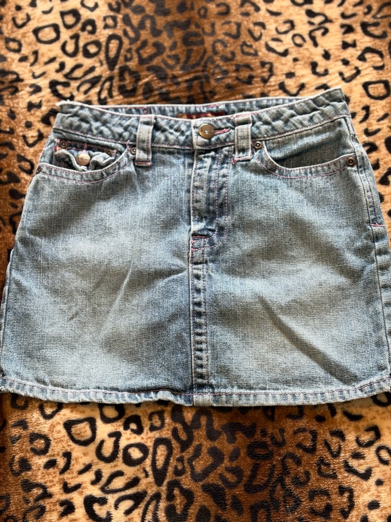 Lei Light Blue Denim Mini Skirt